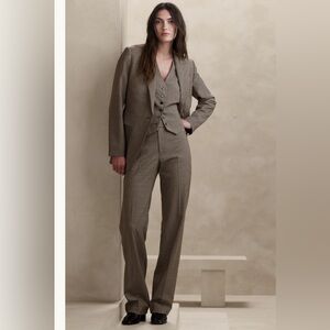 Banana Republic Siena Straight Italian Wool Pant 14R